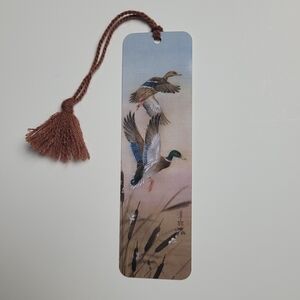 Vintage Lena Liu Mallard Ducks Tassel Bookmark 80s/90s Tag-A-Longs LL27 992-2725